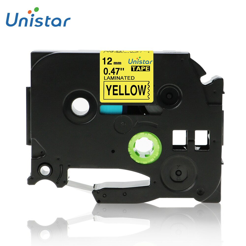 TZe-231 tze label tape Compatible for Brother p-touch printers TZe-231 Tze-231 12mm for Brother P Touch Tze PT Labeler tze231: Black on Yellow