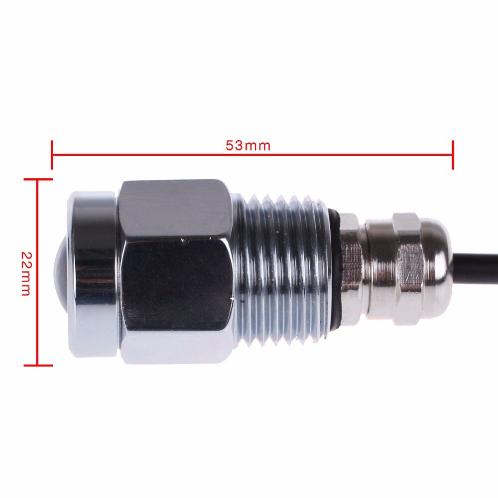 12V LED Underwater Boat Lights 9W Waterproof IP68 6 LED Yacht Boat Drain Plug Led Light Bulb With Connector