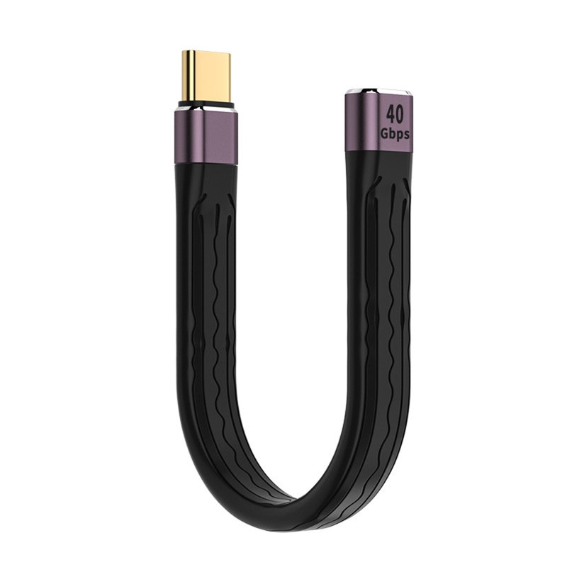Forlengelseskabel 40 gbps forlengelseskabel usb c hunn til hann 100w forlengerledning type c synkroniseringsdatakabel for mobil strøm