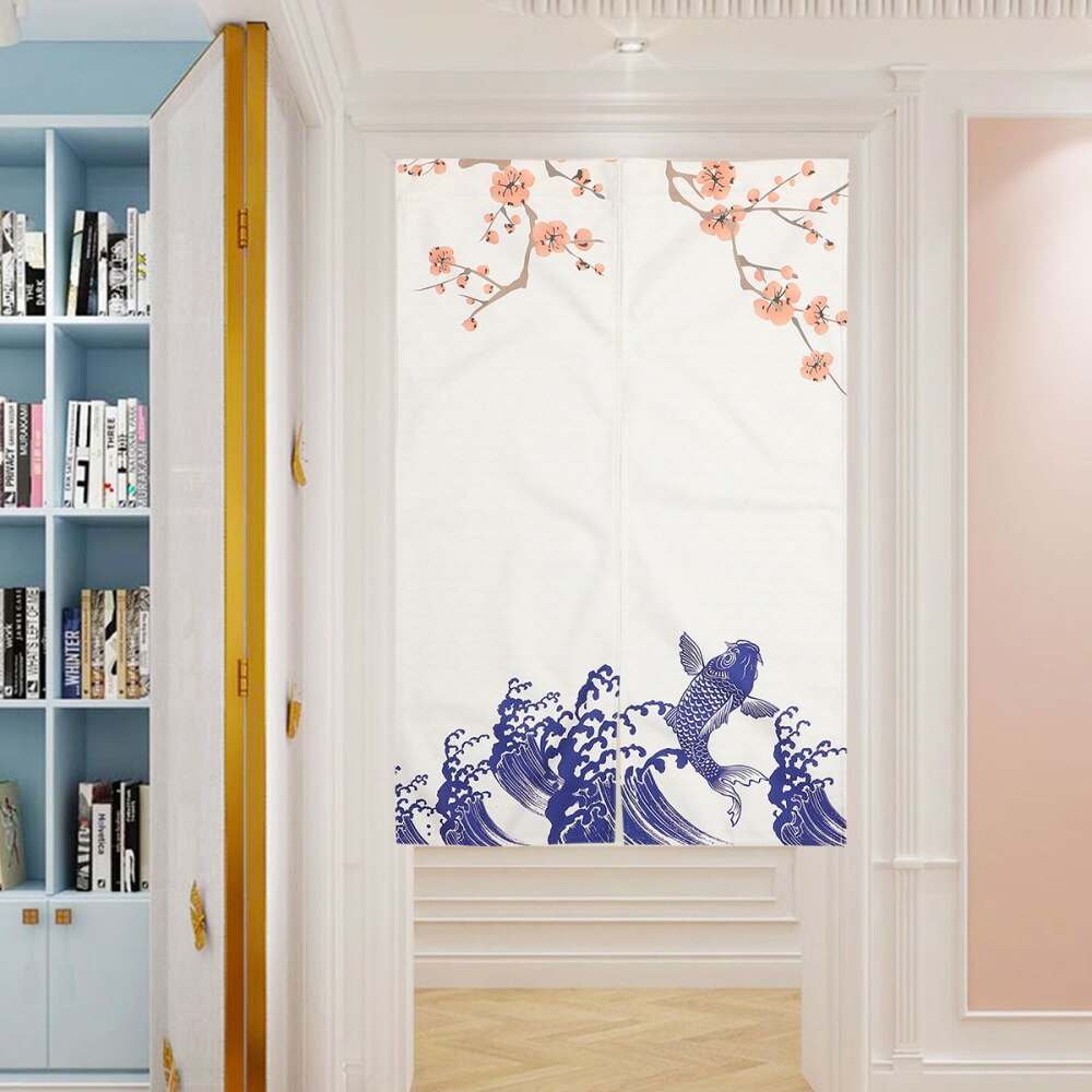 Printing Pattern Door Curtains Divider Doorway Curtain for Home