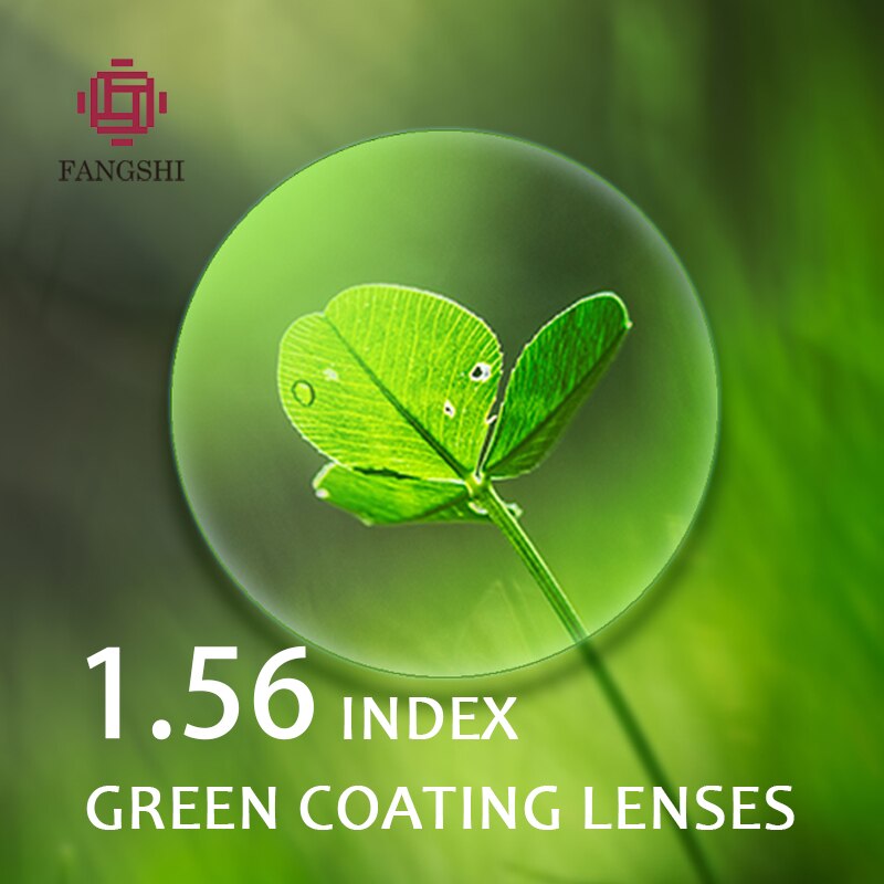 1.56 Index Green Coatingption Glasses Lense Transparent Aspheric Lens Optical Myopia Hyperopia Resin CR39 Prescris #GC-01