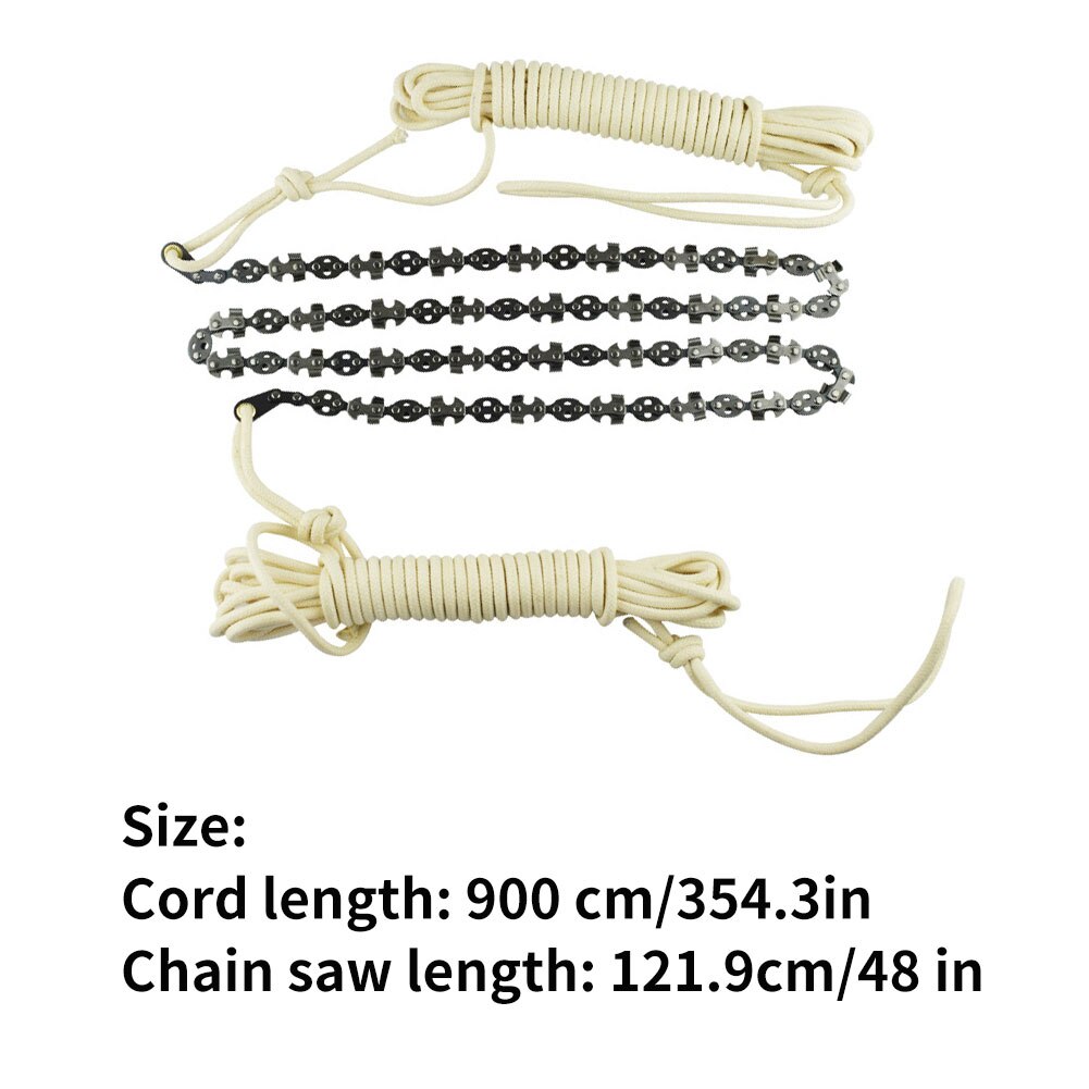 Hand Chain Saw Gereedschap Tuinieren Tak Zag 48Inch Logging Snoeien Gereedschap Met Polyester Fiber Touw Voor Hoge Ledematen Boom tak
