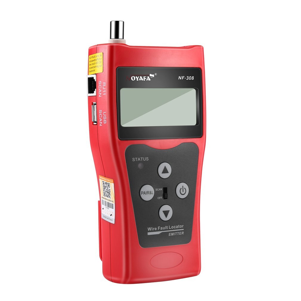 Noyafa NF-308 Multipurpose LCD Display Network Telephone Cable Tester Tracker Line Finder Wire Tester Cable Locator