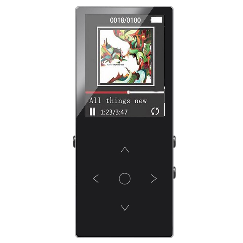 BENJIE Bluetooth MP4 Spieler Lautsprecher 16GB Verlustfreie Musik-Spieler mit 1,8 zoll Bildschirm Unterstützung FM SD Karte USB Walkwan: Schwarz
