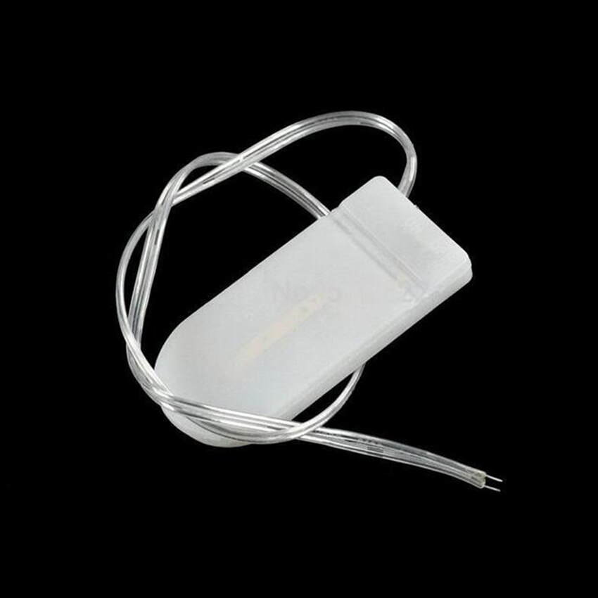 1pc Hold 2x CR2032 Button Coin Cell Battery Holder Case Storage Black Box 6V Wire Lead ON/OFF Switch
