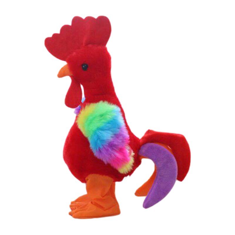 Robot Kip Huisdier Speelgoed Elektronische Screaming Haan Elektrische Grappig Dance Sing Soft Knuffel Muziek Animal Kids: R