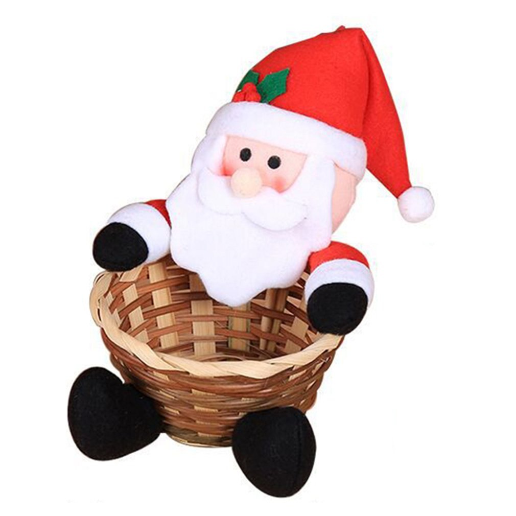 Christmas Decoration Candy Basket Christmas Desktop Decoration Children Candy Basket Christmas Decoration Candy Box:  A S