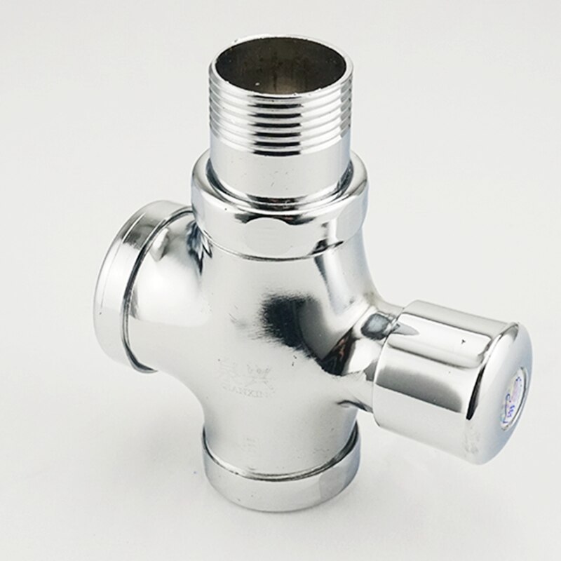 1PC Toilet Flush Valve Button Type 3/4" 1" PT Male Thread Dia. Pissing Hand By Flushing Valve Delay Self-closing