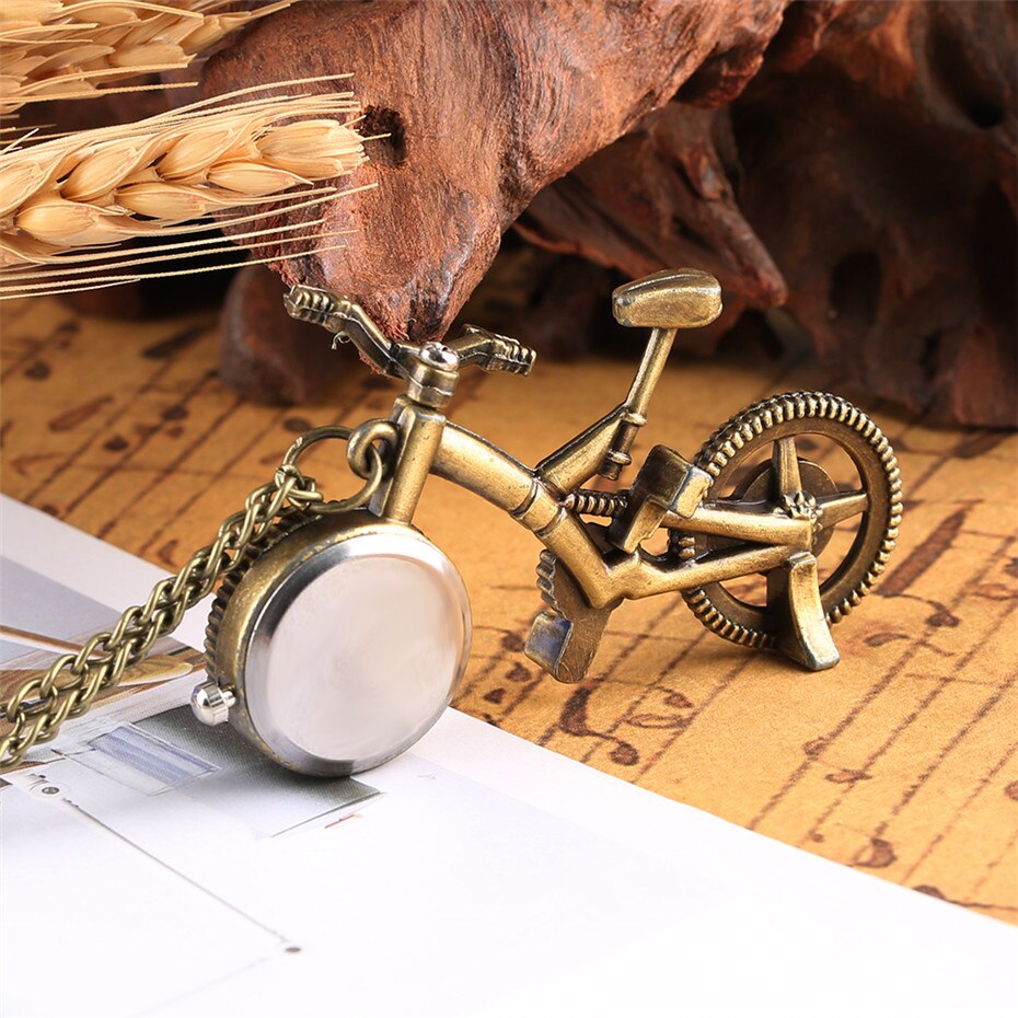 Coole motorfietsvormige quartz zakhorloge unieke ketting hanger klok beste verjaardag voor kinderen jongens