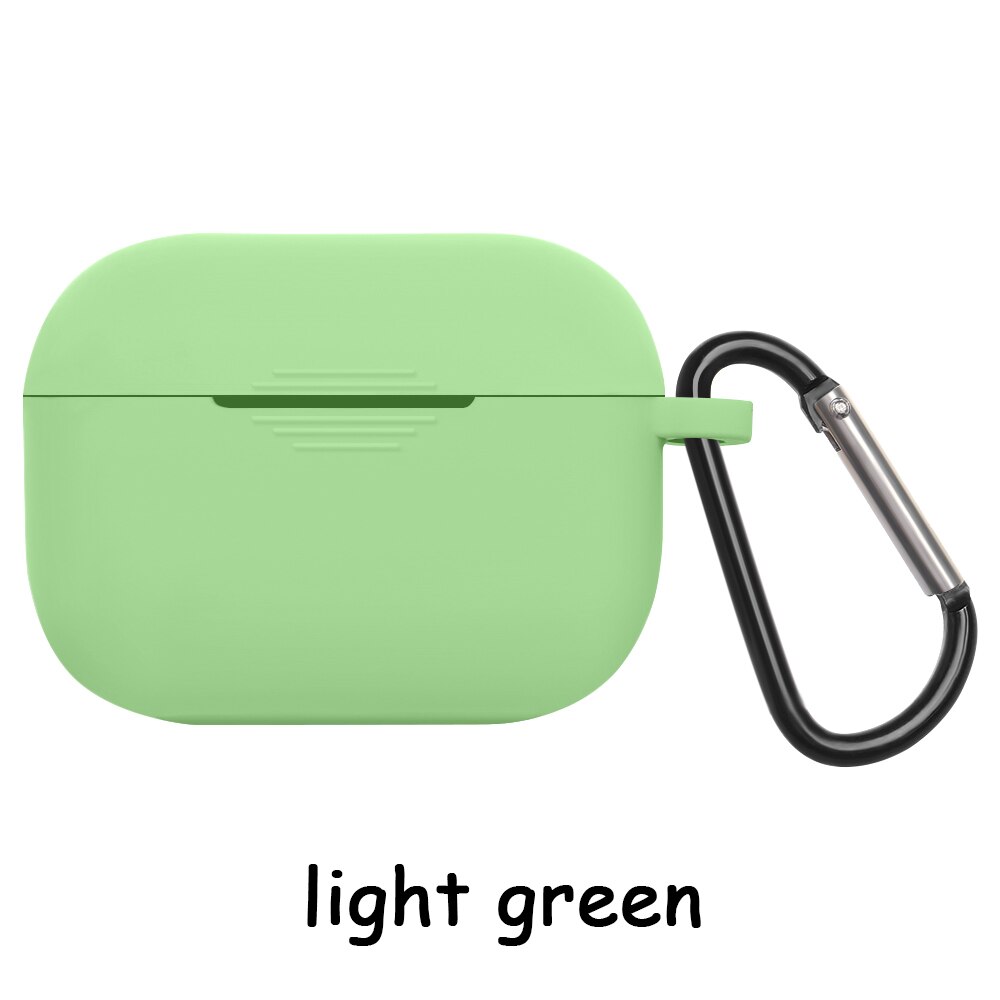 Funda protectora de silicona para Apple Airpods Pro Auriculares inalámbricos con Bluetooth para Airpods 3: light green