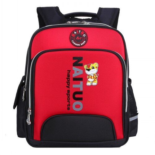 Kinderen Waterdichte School Rugzakken In Basisschool Rugzak Kind Meisjes Schooltas Voor Jongen Kids Satchel Mochila Infantil Zip: Rood