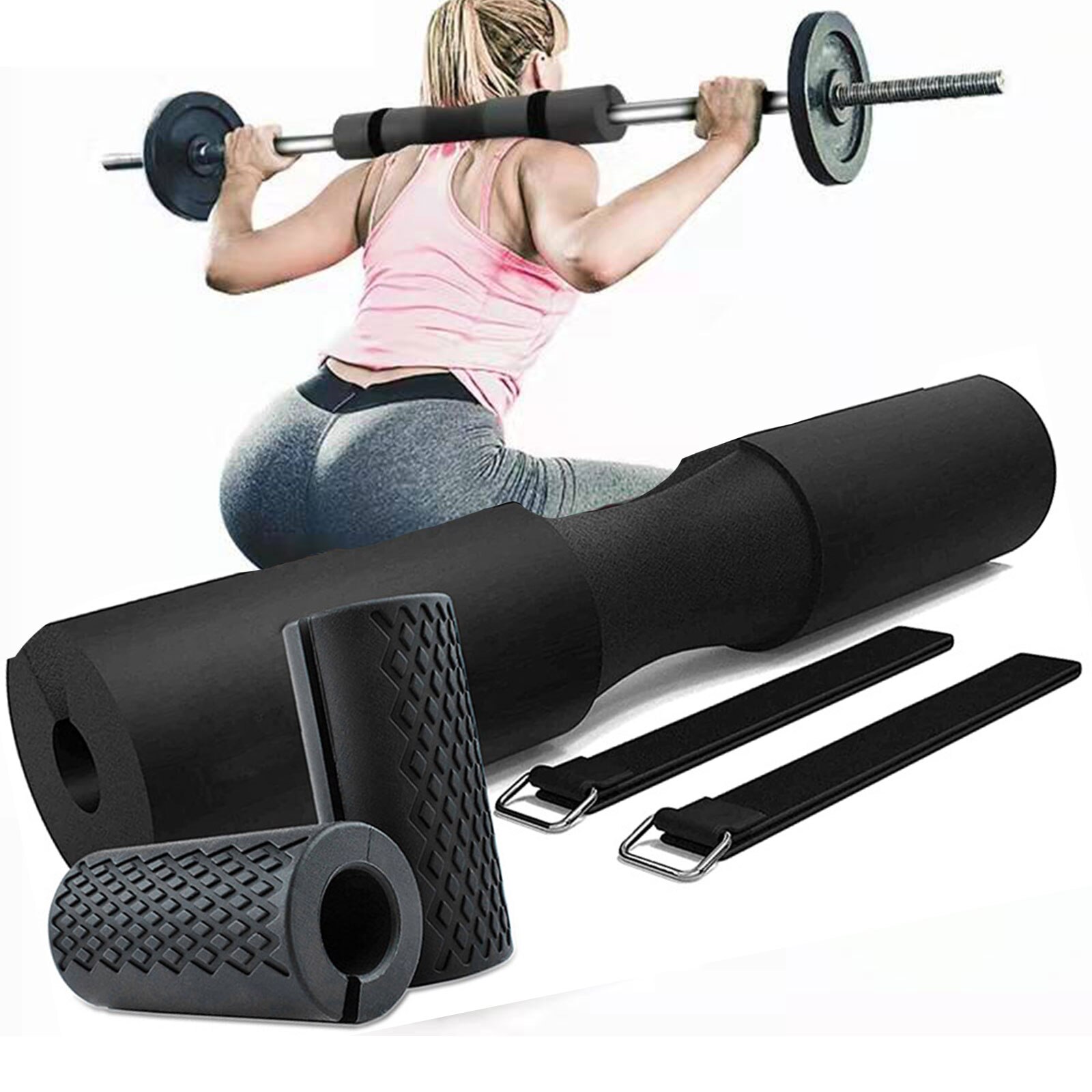Weightlifting Grip Barbell Pad Protective Neck Shoulder Support Pads Gym Fitness Hip Training Equipment Dumbbell Gripper Unisex