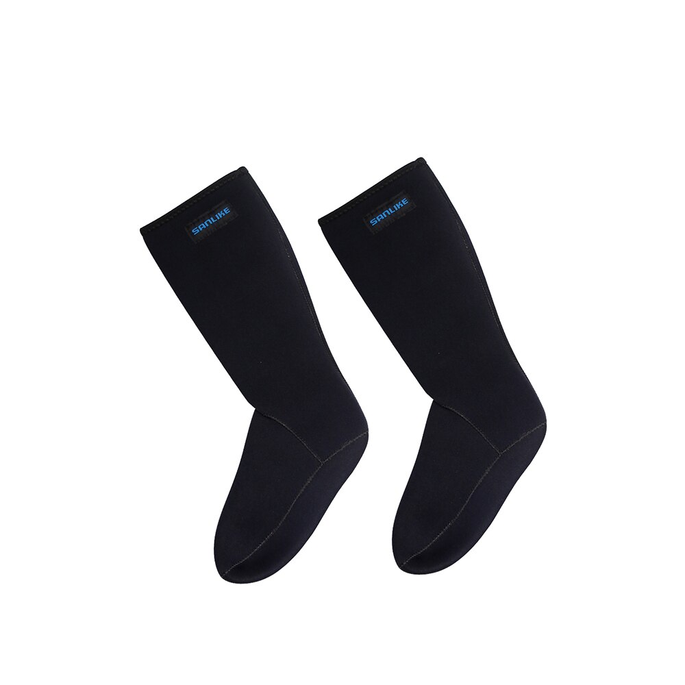 Sanlike ufuldstændige vandtætte sokker ventilation neopren sokker støvler til dykning ski surfing fiskeri sort: L  (25-26.5cm)