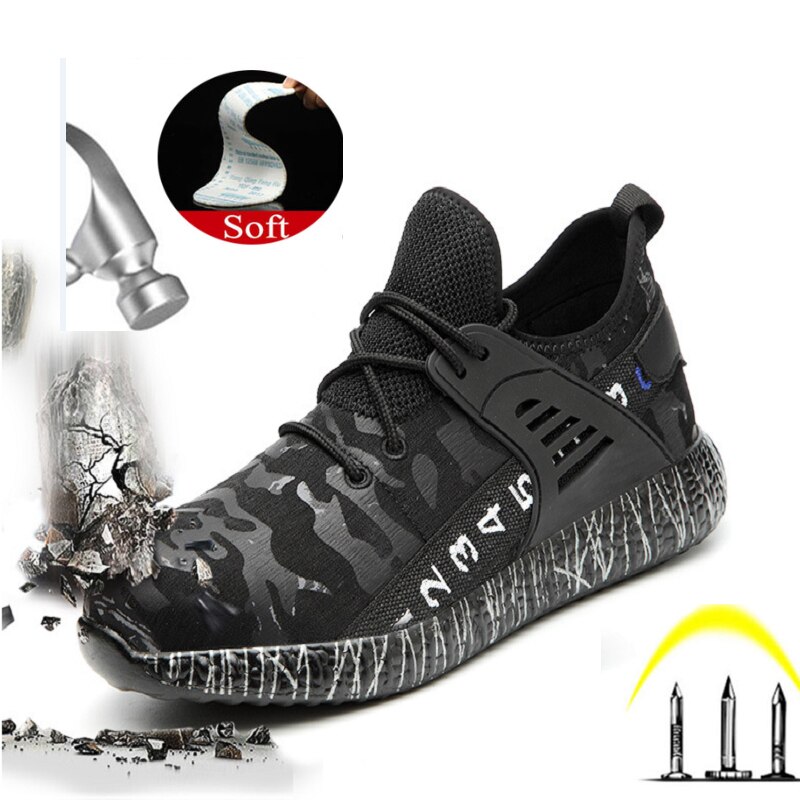 Bottes décontractées sécurité-travail-chaussures directe hommes femmes travail chaussures de sécurité résistant à la perforation travail Construction chaussures indestructibles