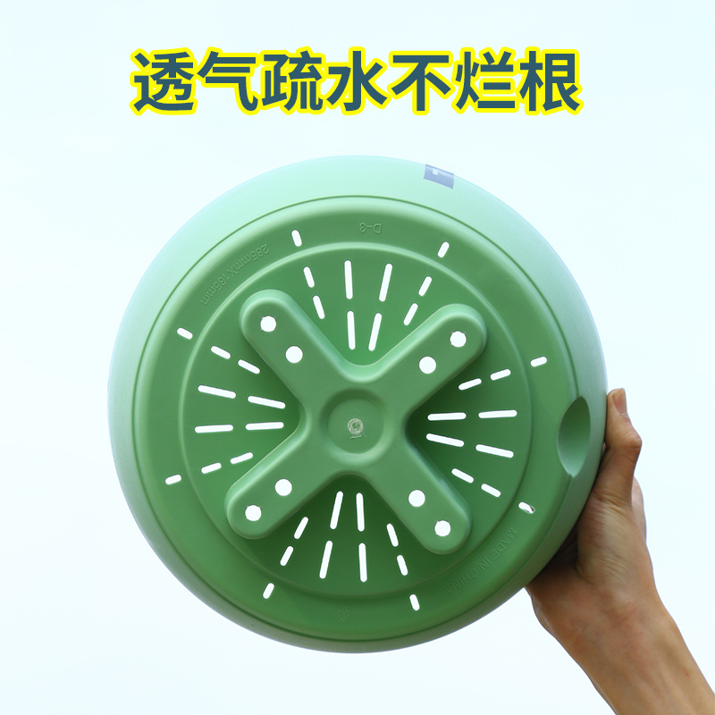 Hanging Basket Type Flowerpot Garden Plastic Pots Outdoors Planter Chain Plants Metal Container Large Hanging Flower Pot