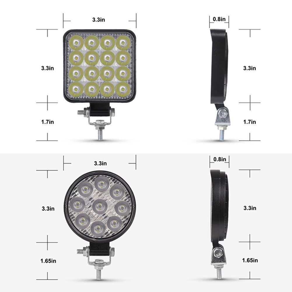 Nlpearl mini led arbejdslys 12v 24v spotlight led lys bar off road lastbil 4 x 4 4wd suv atv barra led lightbar til bil tågelygte