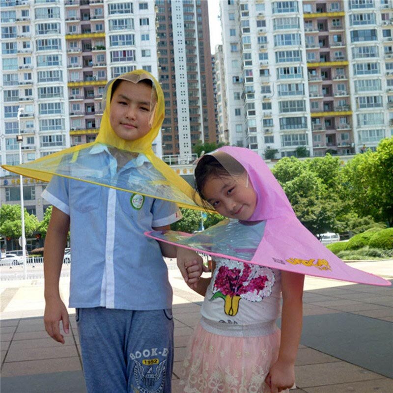 gorro de plástico para la lluvia, impermeable, para hombres y mujeres, para niños, uso universal, senderismo, pesca, lluvia, impermeable, sombreros a prueba de viento