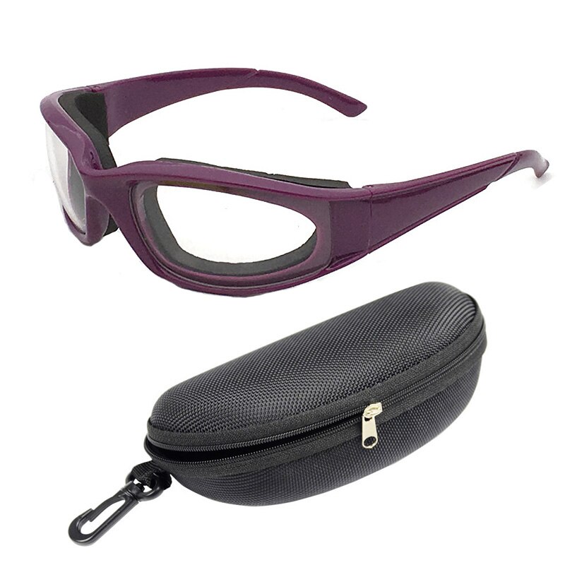 Onion Goggles gafas de seguridad para limpieza de cocina, protección ocular para ciclismo, antidesgarro, a prueba de polvo, antivaho, a prueba de viento: Morado