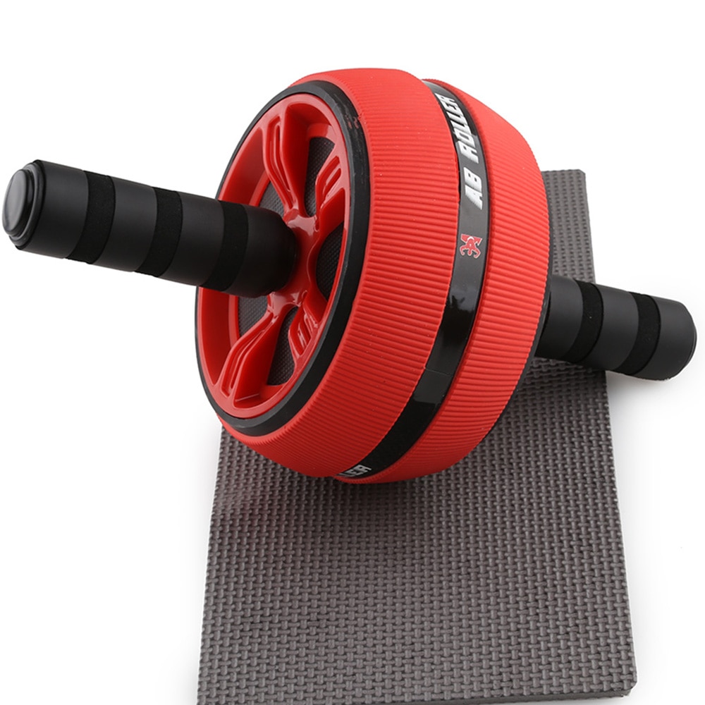 Stor lydløs tpr abdominal hjul rulletræner fitnessudstyr gymnastiksal hjemme træning kropsbygning ab rulle