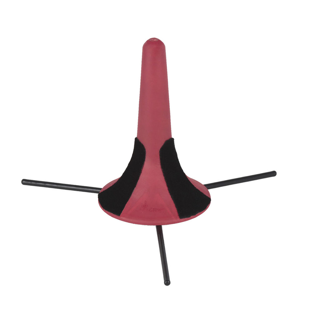 Portable Foldable Trumpet Tripod Holder Stand Metal Leg Accessories Brass Instrument: Red