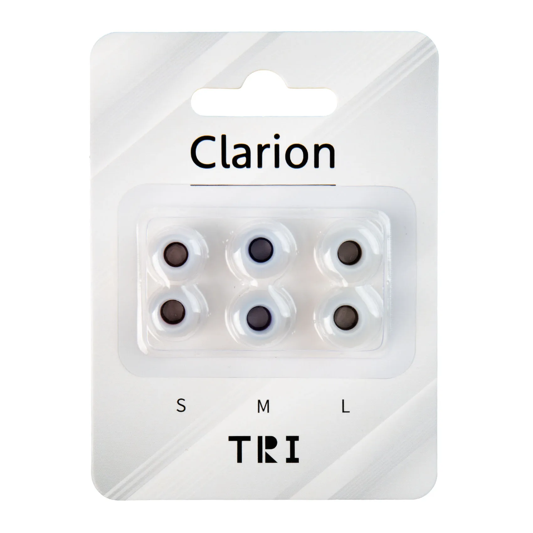 TRI Clarion Silicone Earphone Eartips 3 Pairs for S/M/L Size Headphone Accessory Wired Headset Earbuds TRI x HBB IEM kbear 07 08: BROWN