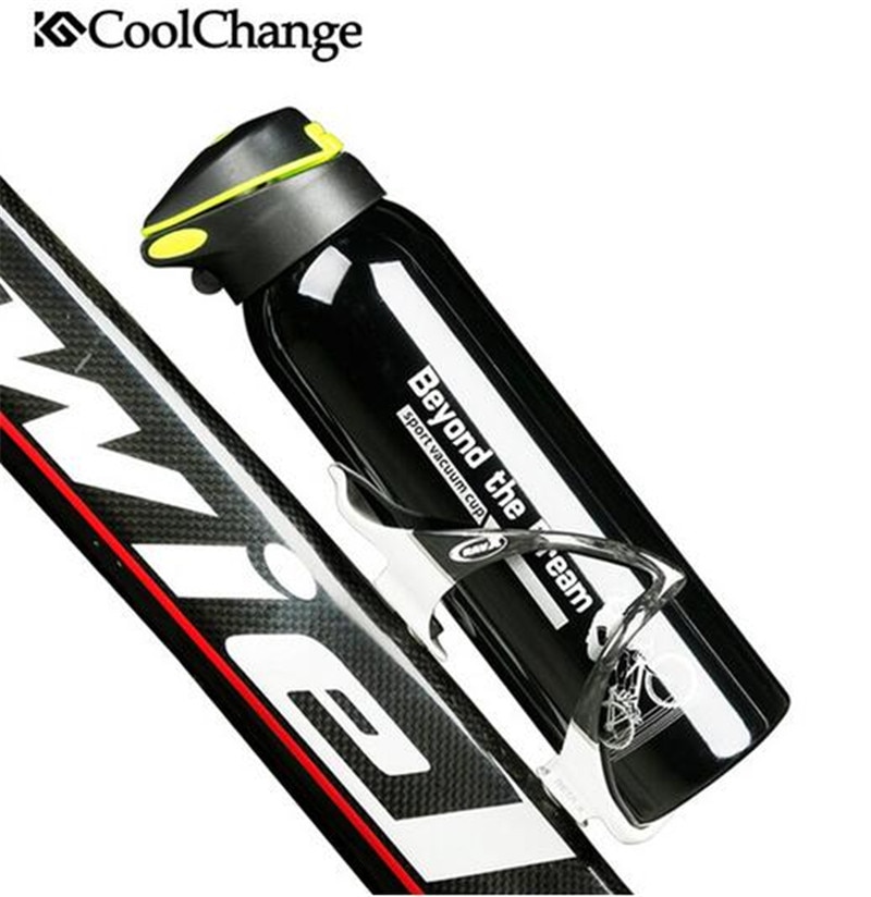 Coolchange 500 Ml Bike Fles Water Outdoor Sport Draagbare Fiets Ketel Water Fles Rvs Mountain Fietsen Fles