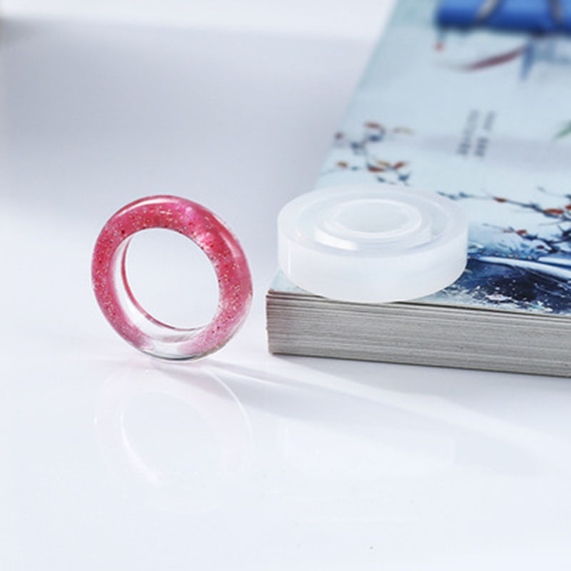 16/17/18mm Silicone Ring Mold for Making Resin Jewelry DIY Tools Transparent Round Shape Mold Jewelry Tools