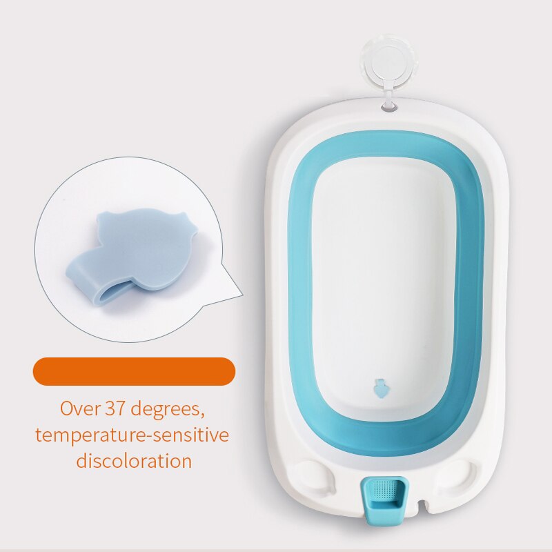 Foldable Bathtub Portable Plastic Tub Bebe Basin Kids Baby Bath Tub