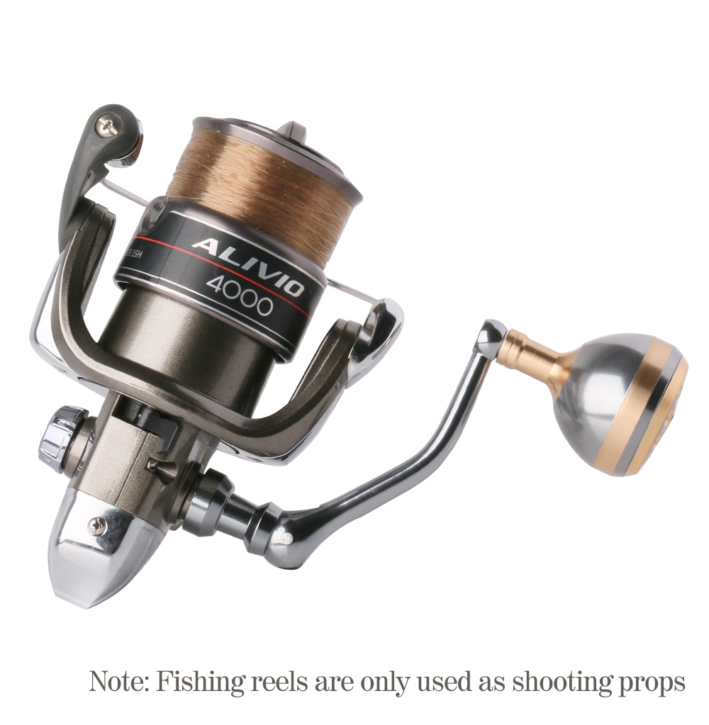 Medium/Grote Rose Gouden Opvouwbare Vier Hoek As Visserij-reel Handvat Fit S Knop Metalen Spinning Reel Fittings