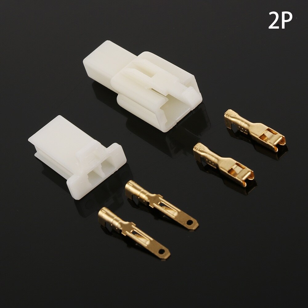 1/5/10Sets 2.8mm Electrical wire Connector Male Female Motorcycle terminal plug Kits: 2P