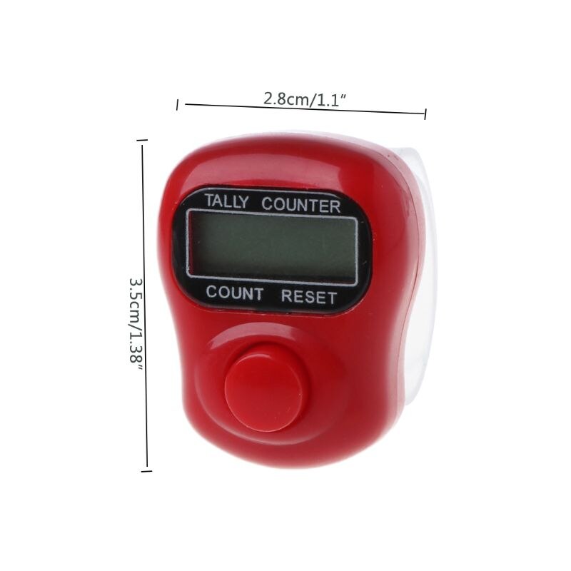 Mini Stitch Marker And Row Finger Counter LCD Electronic Digital Tally Counter For Sewing Knitting Weave Tool Finger Counter