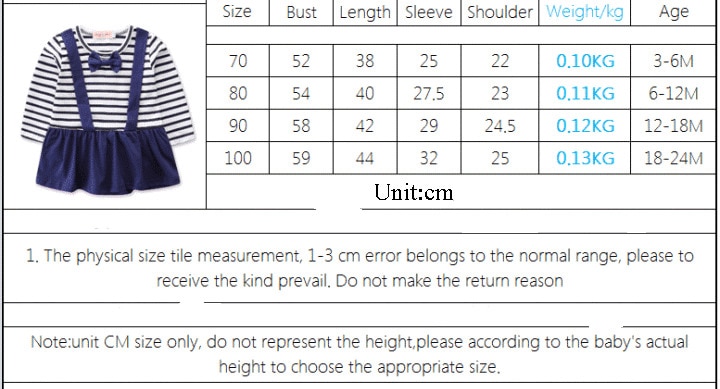 Newborn Baby Girl Boy Romper Jumpsuit Twins long sleeve bodysuit set Clothes Navy Stripe bowknot Outfits vestido bodysuit