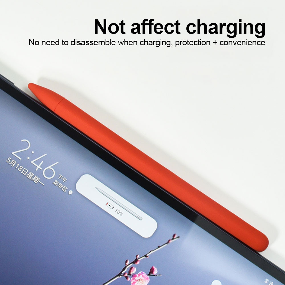 Funda de silicona para Huawei m-pencil Stylus, punta de lápiz de carga inalámbrica para Huawei Mate Book, cubierta protectora