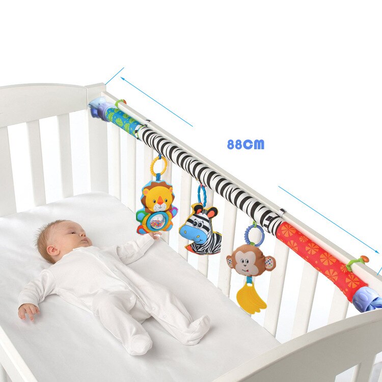 bambino Passeggino/Letto/Presepe Appeso Giocattoli per Nizza Culle Sonagli Sedile Sveglio Della Peluche Passeggino 88 centimetri zebra Sonagli foto a Colori