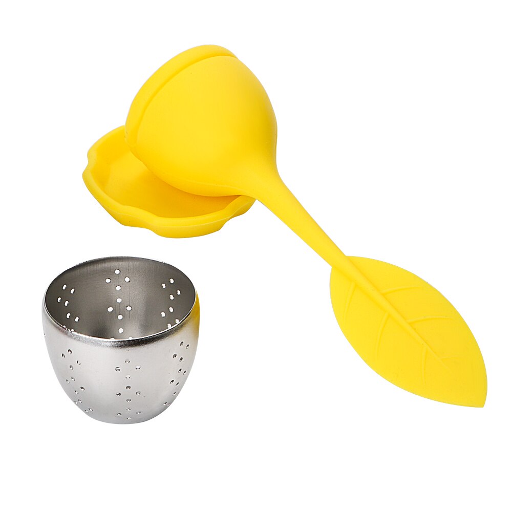 Silicone Cute Leaf Tea Infusers High temperature Resistance Tea Strainers Reuseable Teaware Filters Scented Tea Tools