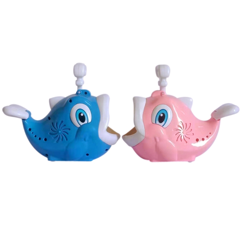 Blue/Pink Bubble Machine Fish Bubble Blower Whale Bubble Blower 1000+ Bubbles Per Minute Durable Bubble Maker