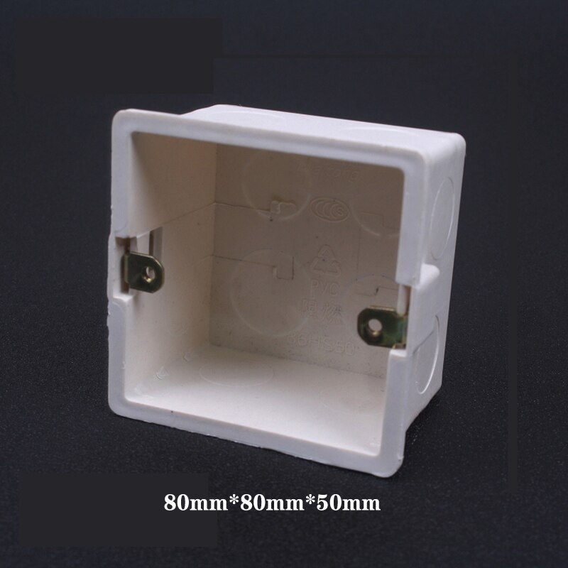 86 Soort Universele Junction Back Box Secret Stash Cassette Verdikking Muur Mount Switch Socket Bottom Doos: Single Type 86