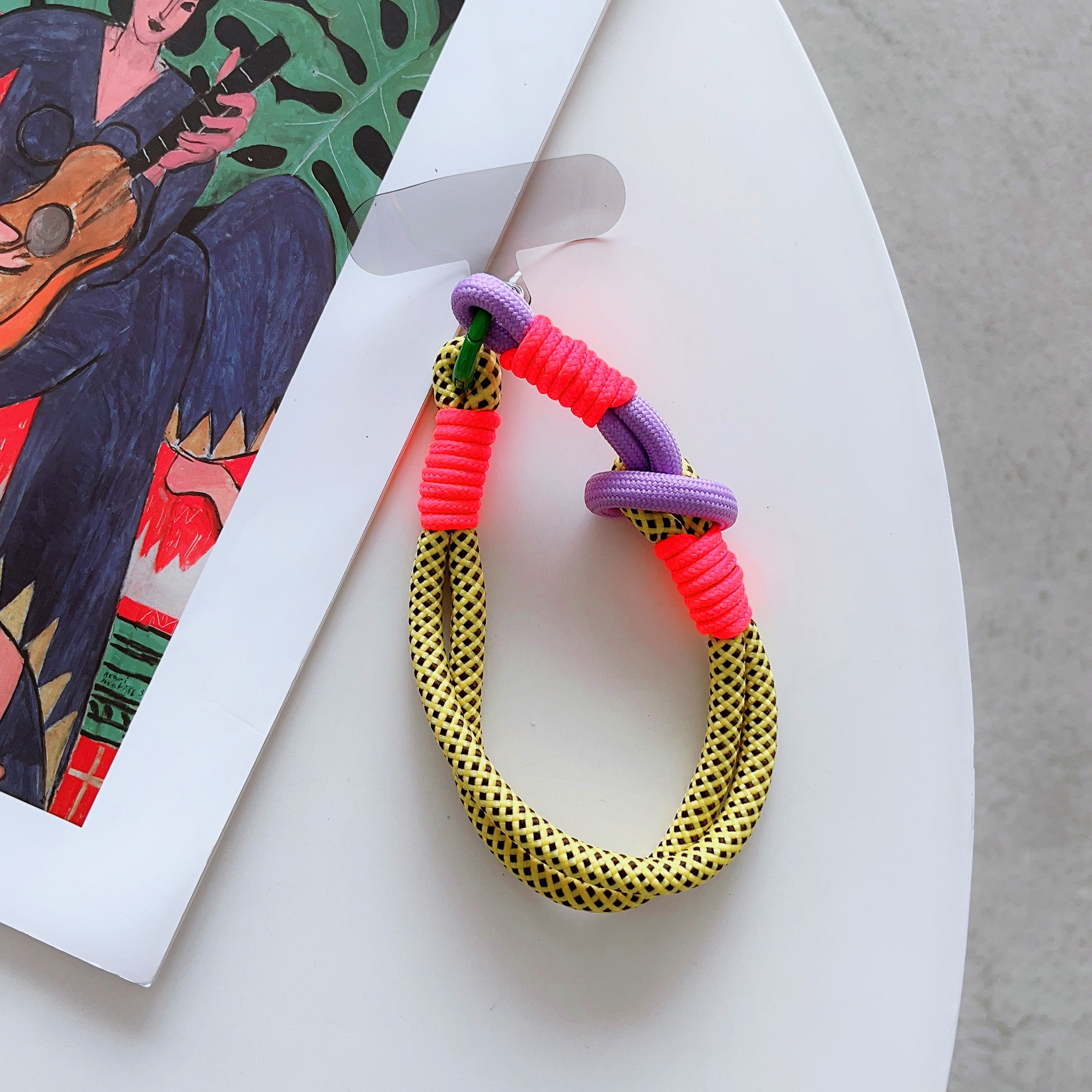 Mobile Phone Lanyard Wrist Strap Anti Rope Mobile Phone Pendant Decoration Multi-Purpose Lanyard: Red / Pink