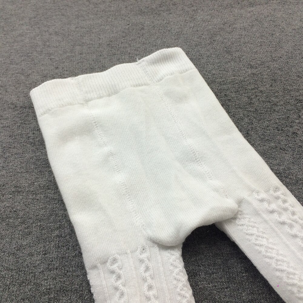 0-2New Baby Cotton warm keeping Tights High elastic pantyhose with white pink gray color soft nature material kid's tights