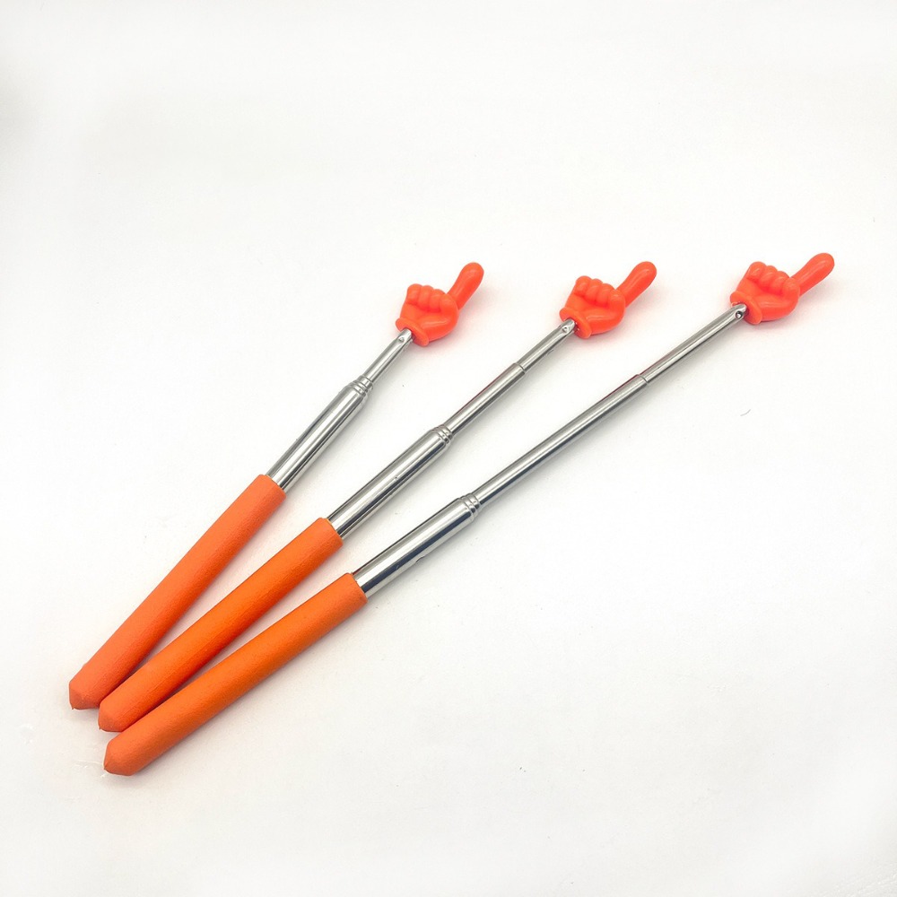Stainless Steel Telescopic Teaching Stick Whiteboard Demonstration Classroom Finger Pointer Handheld Finger Reading Sticks