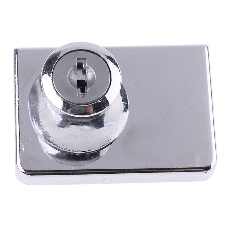 Glazen Deur Dubbele Klink Lock Beveiliging Showcase Lock Voor 5-12Mm Glazen Deur