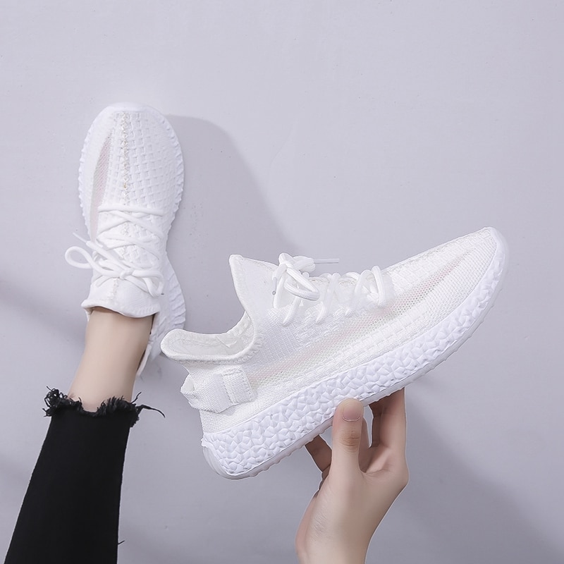 Sneakers damesko lette fritidssko kvindesko flade sko åndbare kvinder sneakers zapatillas mujer tenis feminino