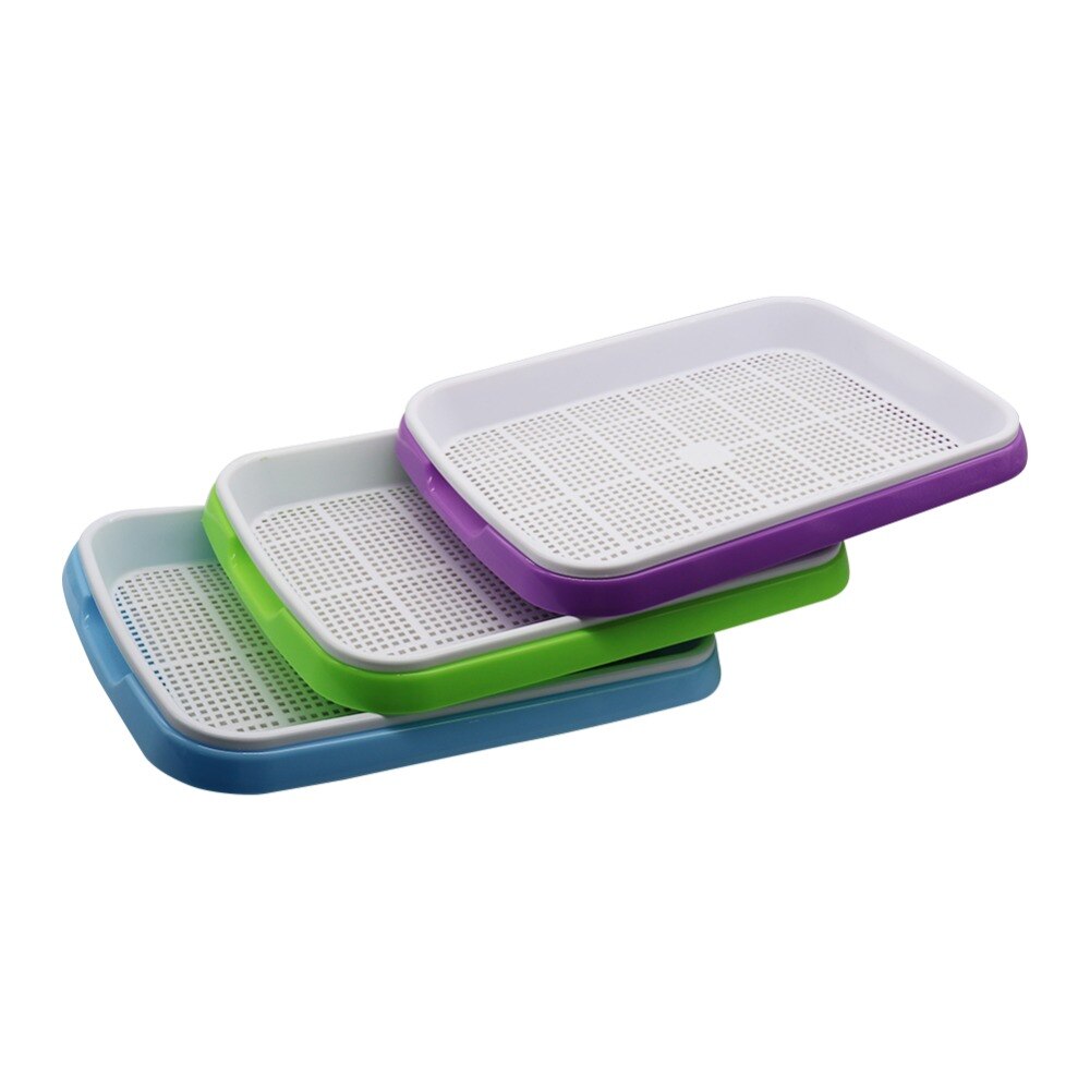 Bandeja de plantones hidropónicos, placa de brotes de doble capa, sistema hidropónico para cultivar macetas de vivero, bandeja de maceta vegetal para planta de semillero, 3 juegos