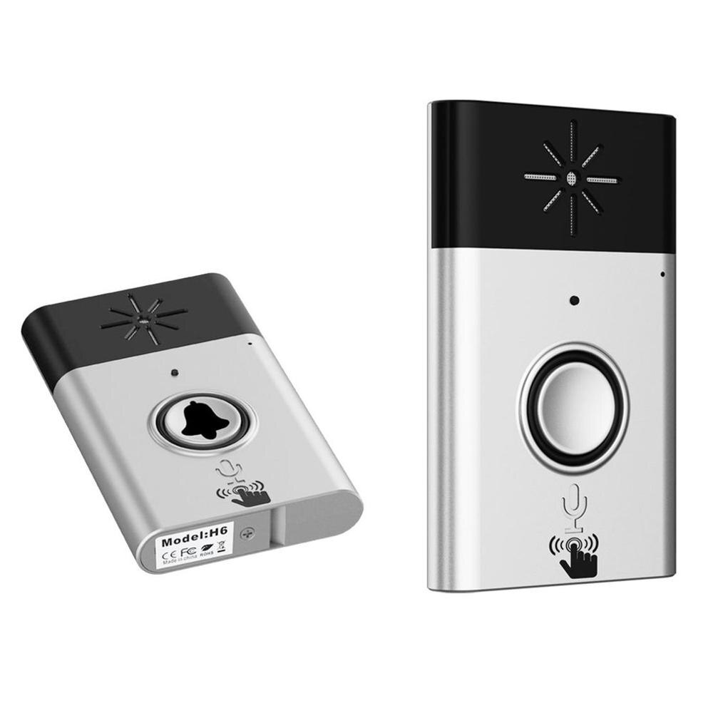 CST-H611 H6 Wireless Doorbell Voice Intercom 300M Distance Outdoor Transmitter Indoor Receiver Intelligent With Fixed Paste: Default Title