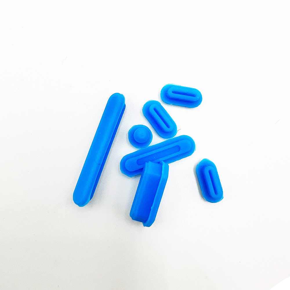 7PCS Dust Plug Cover Dirt Plug Cups Set for MacBook Pro 14/16 inch Air M3 M2 M1 A2779/A2442/A2780/A2485/A3113/A3114/A2681/A2941: Blue / 13"