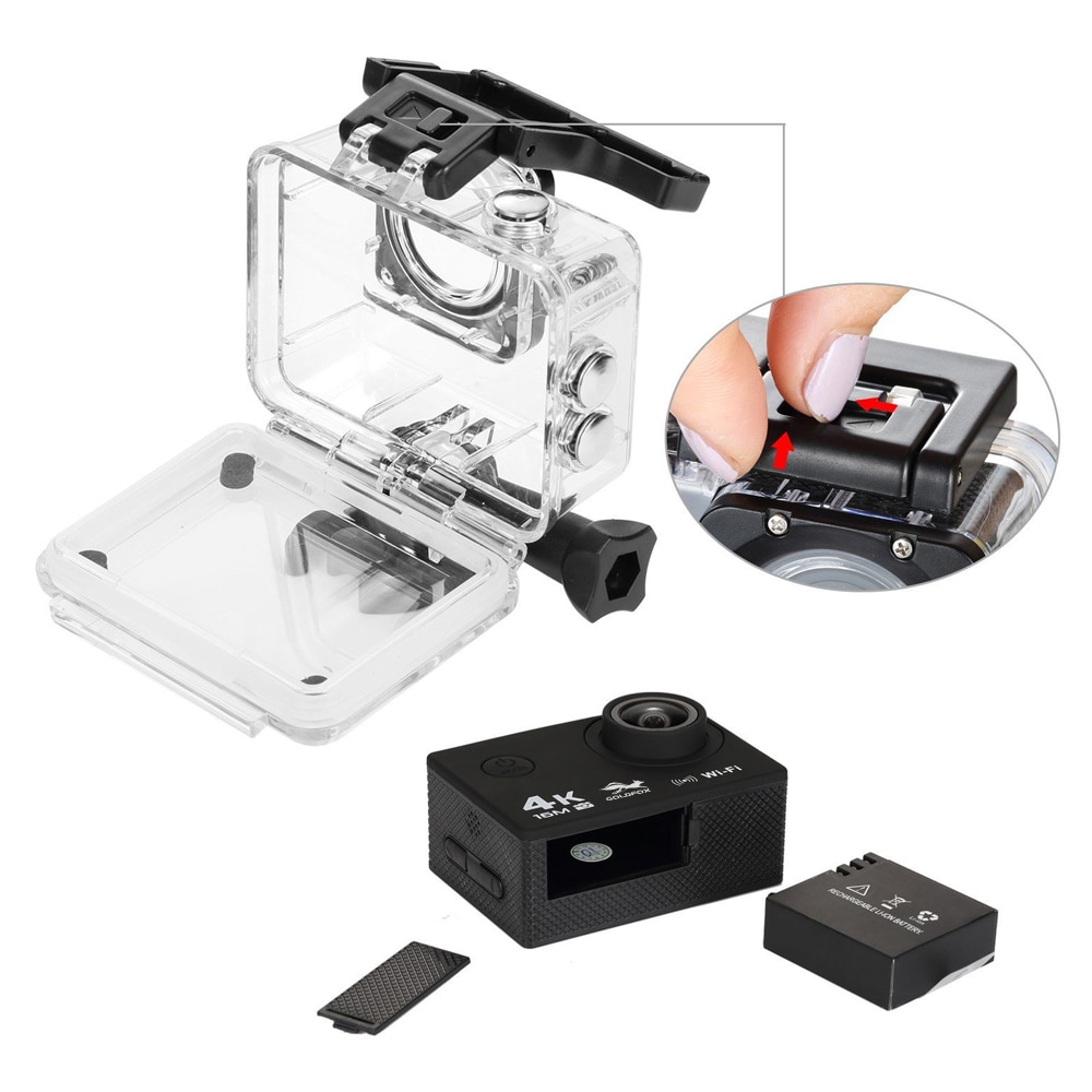 Ultra Hd 4K Wifi Actie Camera Met 2.4G Afstandsbediening Gaan Waterdicht Pro Dv Dvr Video Recorder Sport camera Voor Reizen Klimmen