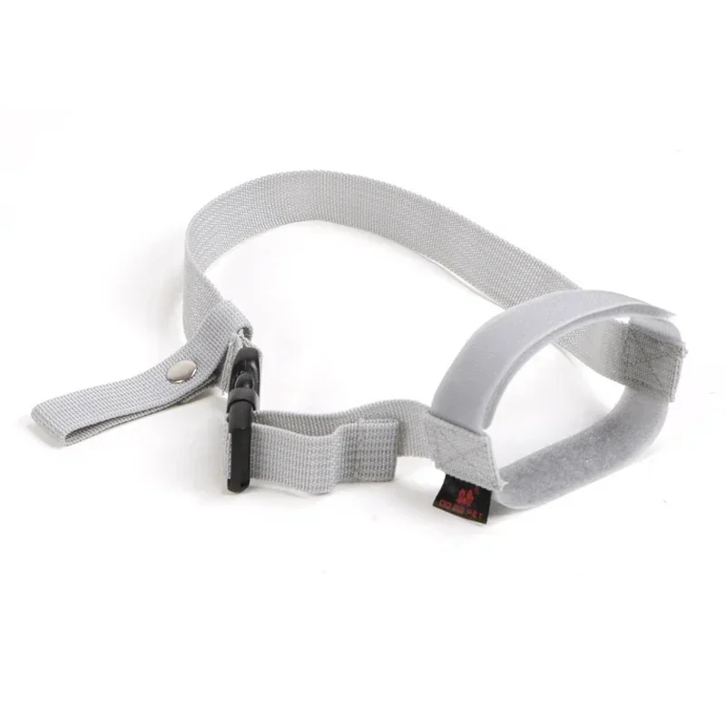 Dog Muzzle Anti-bite Stop Barking Adjusting Straps Mask for Small Dogs Soft Nylon Dog Muzzle Breathable Stop Barking Mouth Cover: XXL / WHITE
