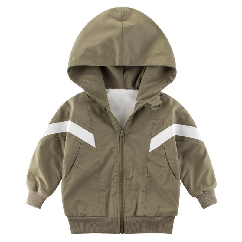 Meihuida frete grátis moda meninos outerwear crianças jaqueta com capuz dupla camada mais jaqueta de veludo para meninos de 1 a 8 anos de idade
