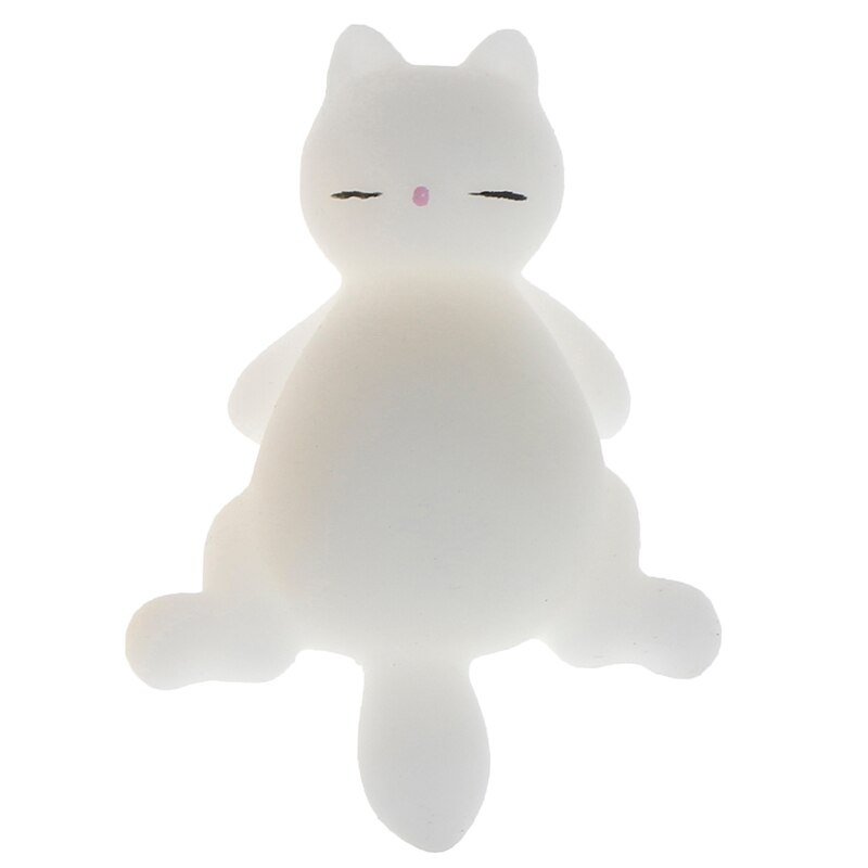 Mini Squishy suave lindo gato de color antiestrés bola divertida estrés Squishies Squeeze juguetes Mochi Abreact alivio pegajoso eliminar mascotas: A