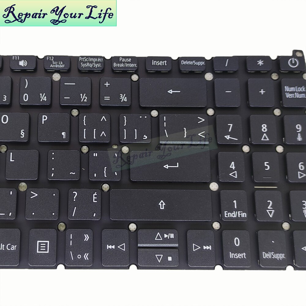 Teclados de repuesto de la UE para ACER swift 3 SF315, 52 SF315-54G, teclado negro de SF315-41G, BG, SV5T-A72B francés canadiense, búlgaro CF